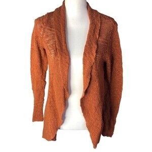 Roxy Ribbed Loose Knit Long Sleeve Open Front Cardigan Sweate
